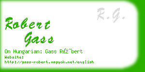 robert gass business card